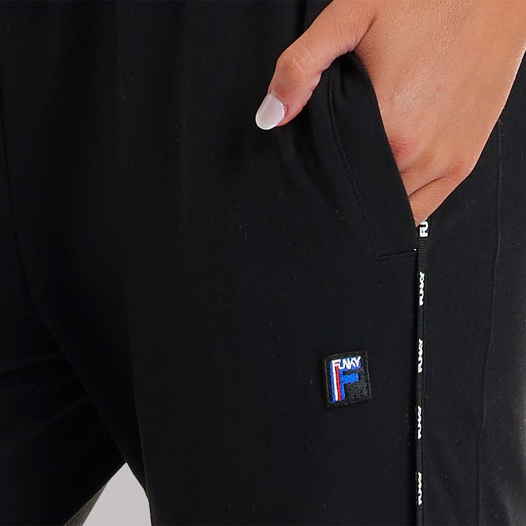 Funky Jogger Jo Pants Black Attack Unisex Activewear