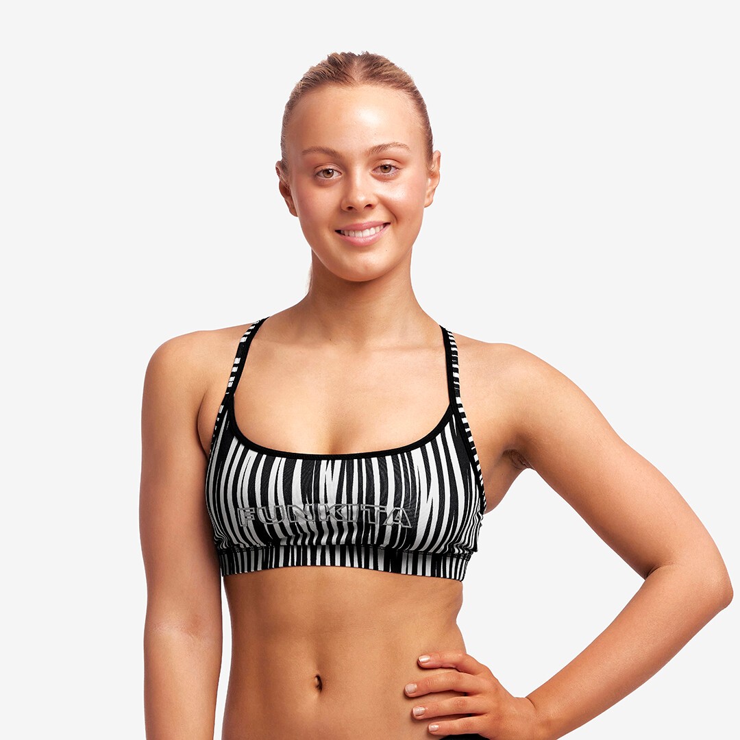 Funkita Sports Swim Bikini Top Stick Stack Ladies Swimwear