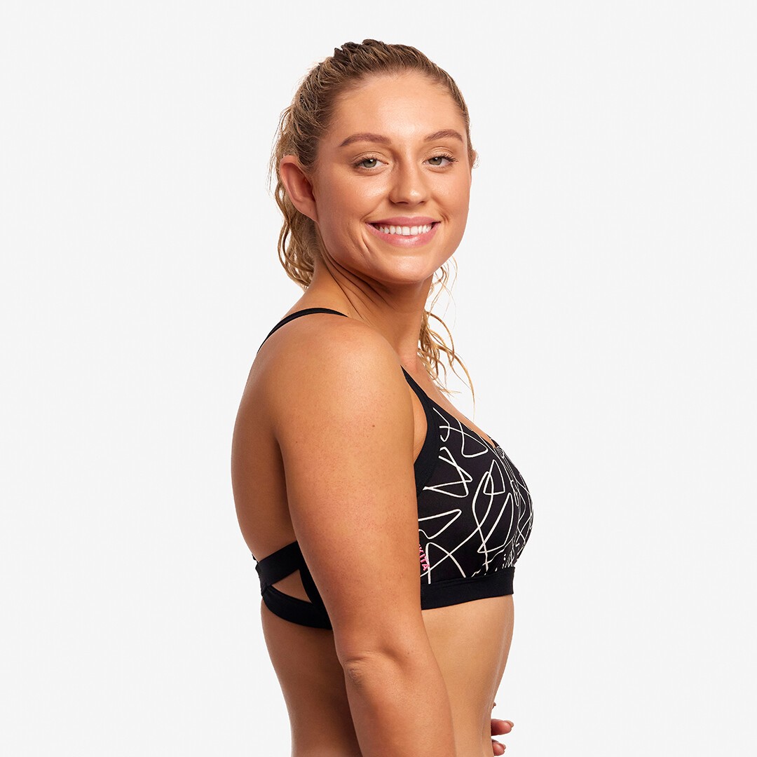 Texta Mess Ladies Hold Steady Crop Top