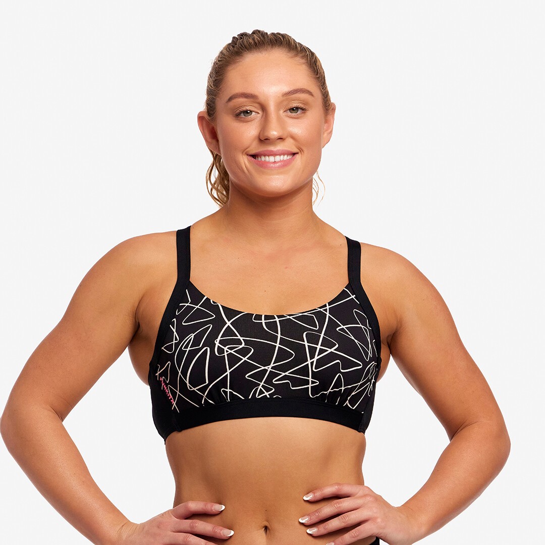 Texta Mess Ladies Hold Steady Crop Top