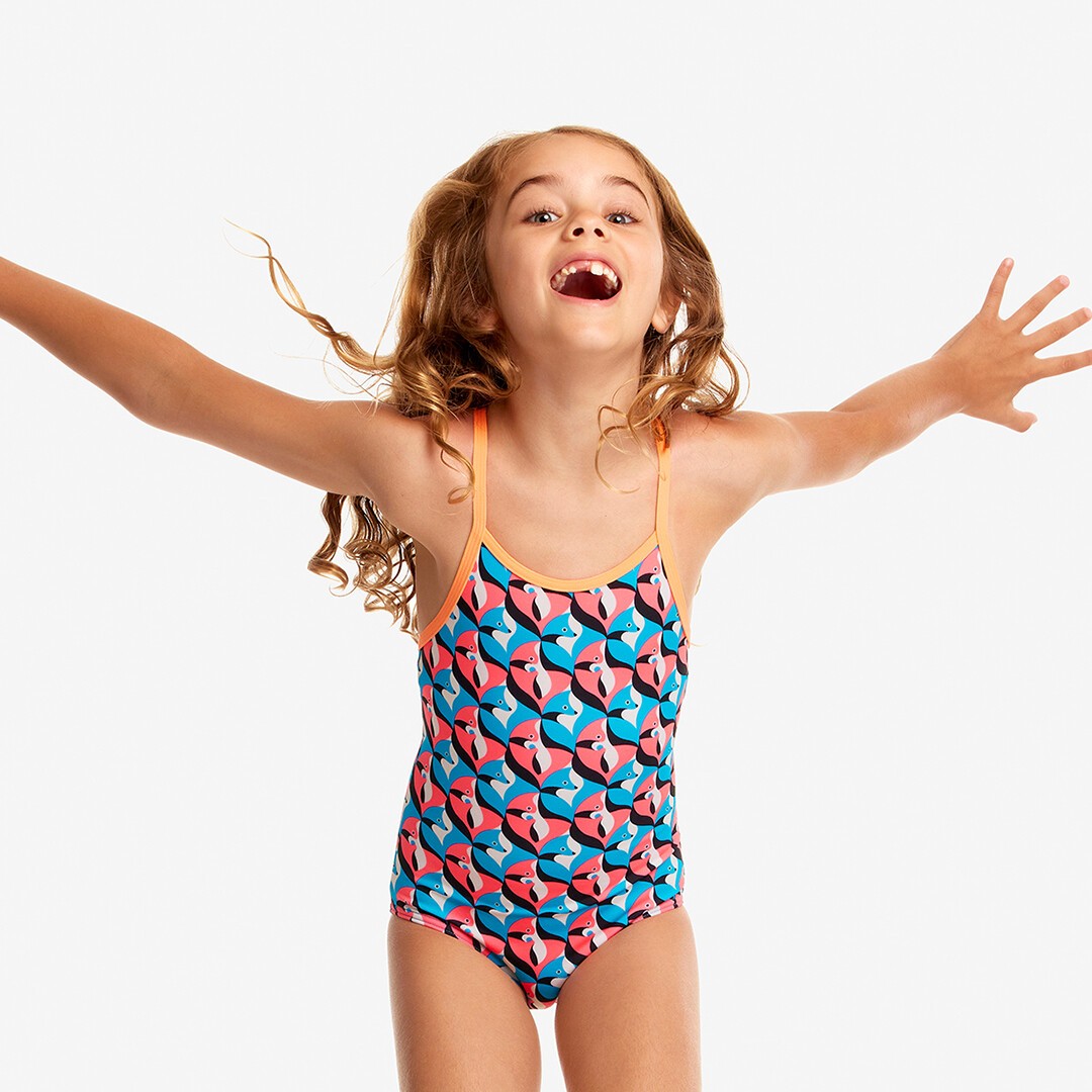 Run Fox Run Toddler Girl's Printed One Piece
