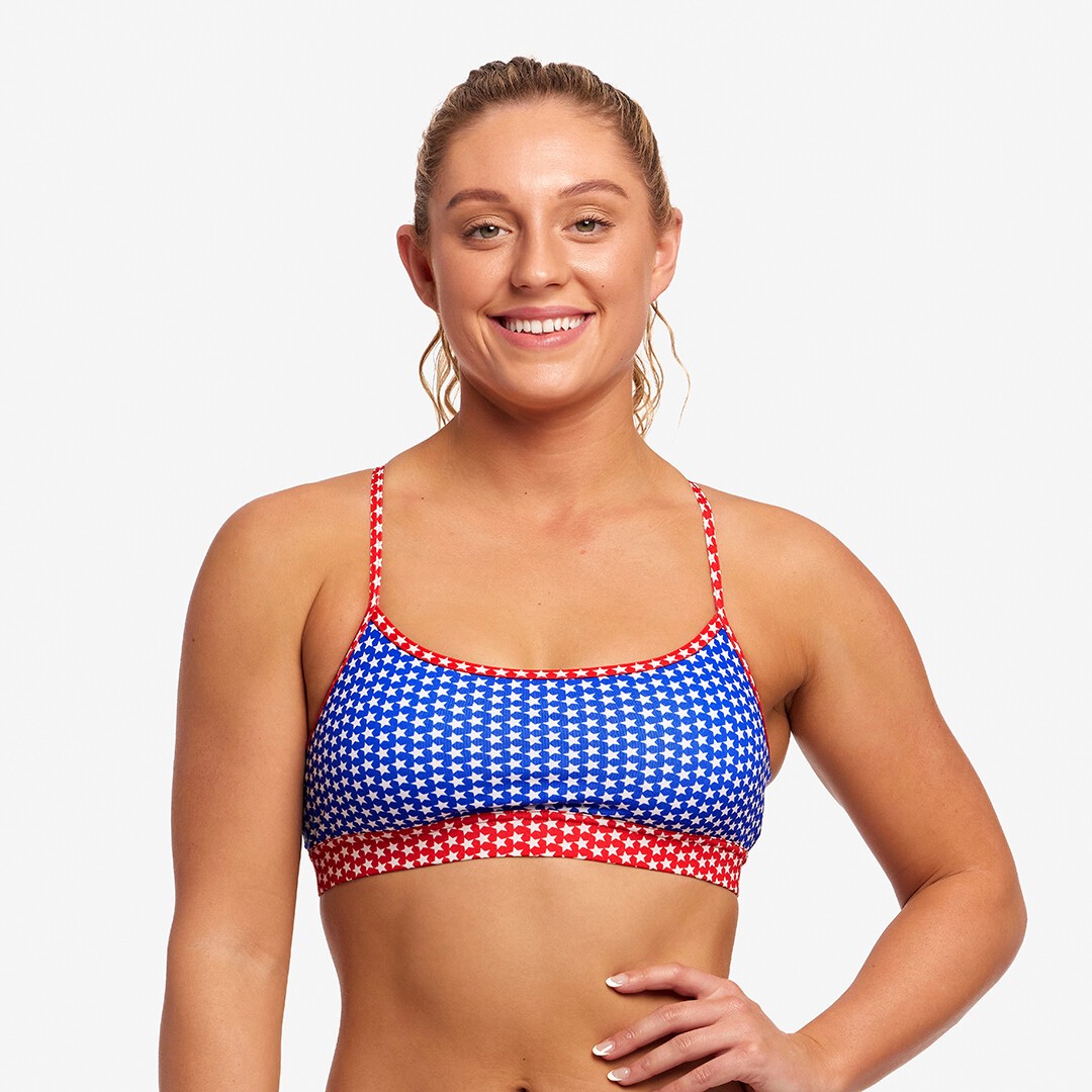Starlight Ladies Swim Crop Top