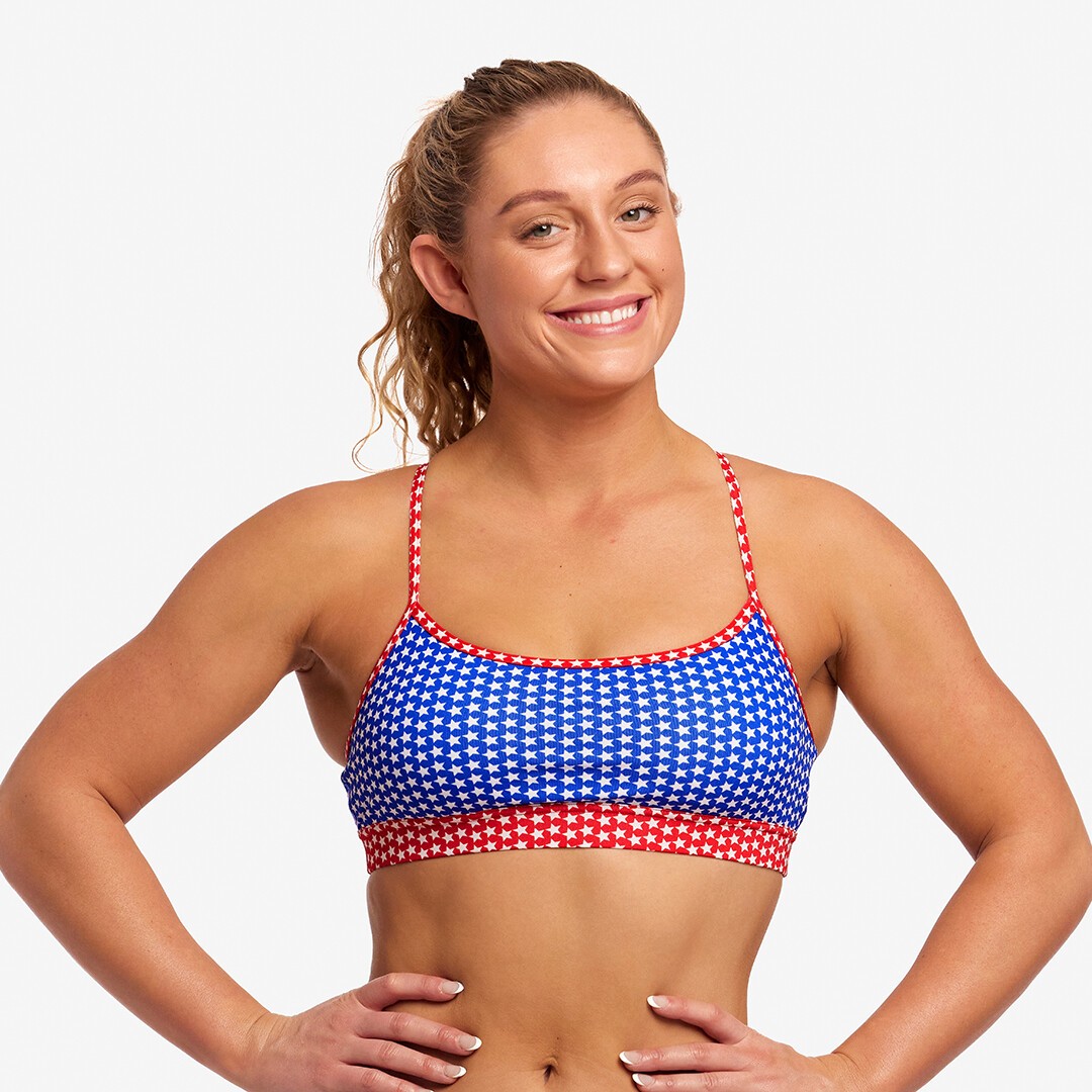 Starlight Ladies Swim Crop Top