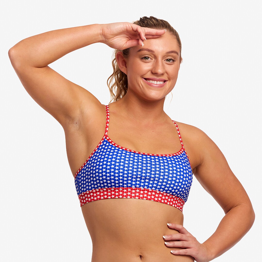 Starlight Ladies Swim Crop Top