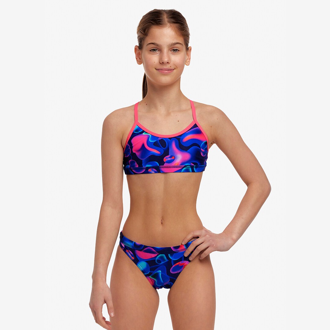 Liquid Lights Girl's Racerback Two Piece