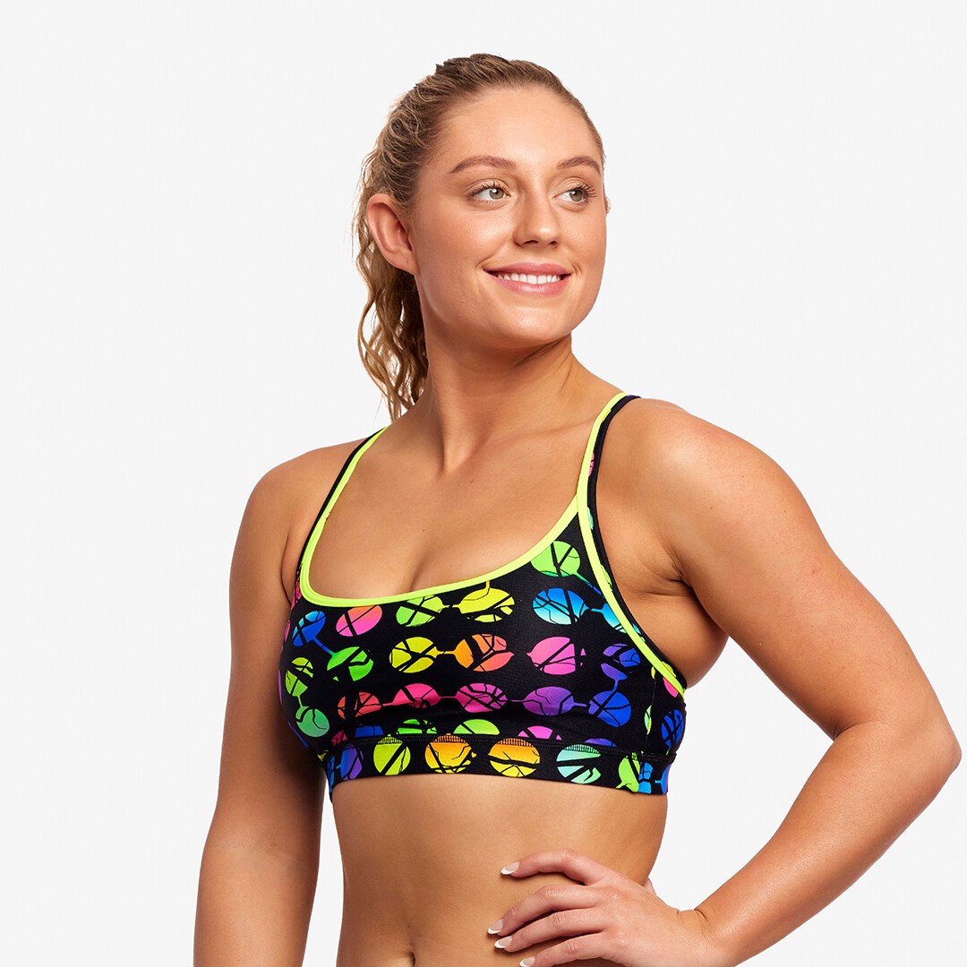 Women's swim sports bra hot sale