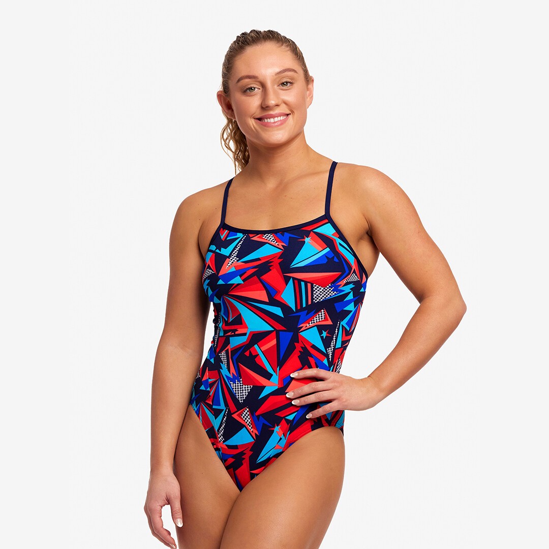 Funkita Single Strap One Piece Patriot Beat Ladies Swimwear