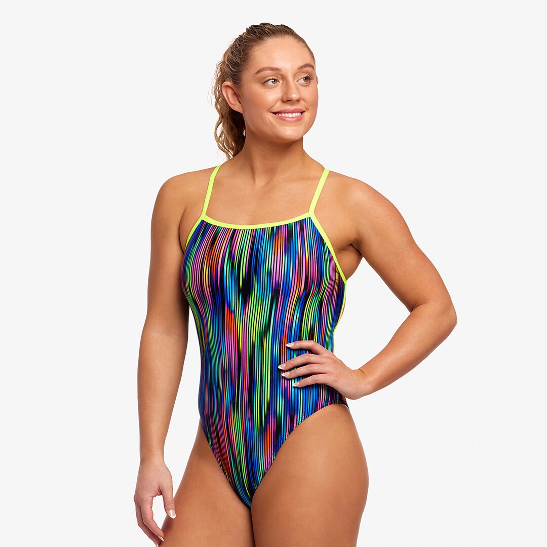 Rain Down Ladies Strapped In One Piece
