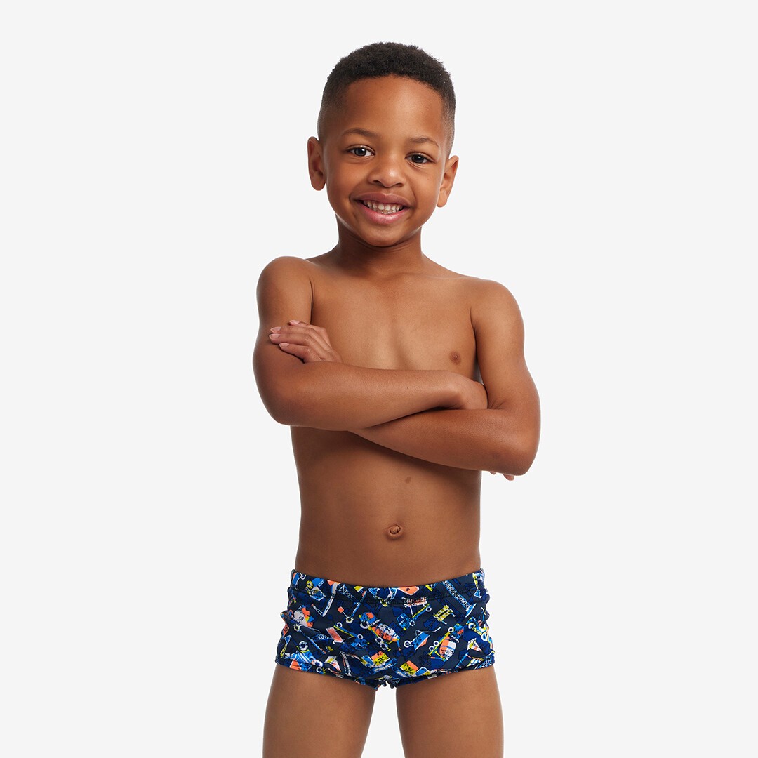 Funky Trunks Printed Swim Trunks Can We Build It Toddler Boys