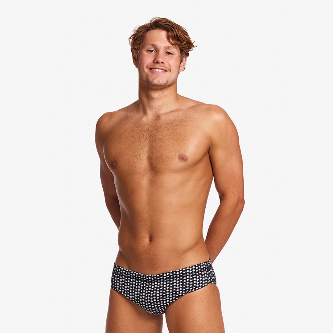 Funky Trunks Classic Swim Briefs Star Studded Mens Swimwear