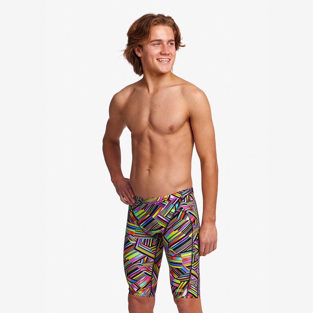 Funky Trunks Training Swim Jammers Strip Straps | Boys Swimwear