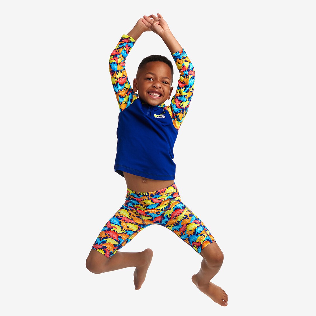 Swimmasaurus Toddler Boy's Zippy Rash Vest