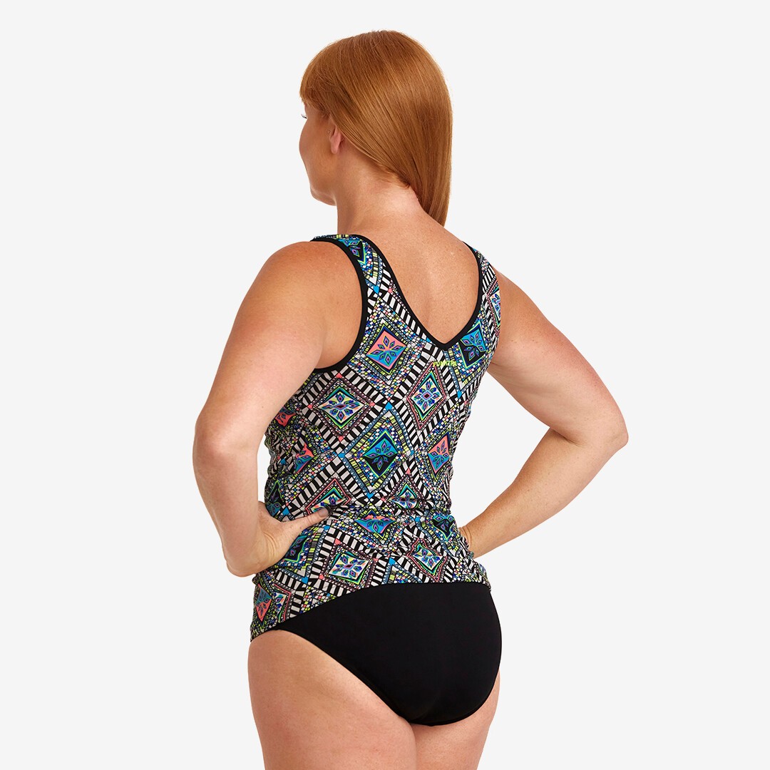 GLOWNY ♥ BANDEAU SWIM TOP /追跡付 BANDEAU SWIM TOP (MIX BERRY) - GLOWNY