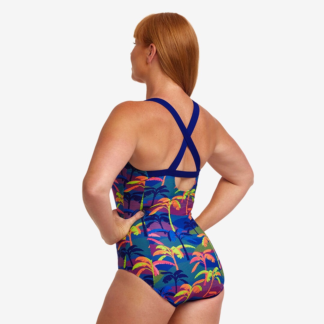 Palm A Lot Ladies Brace Me Back One Piece