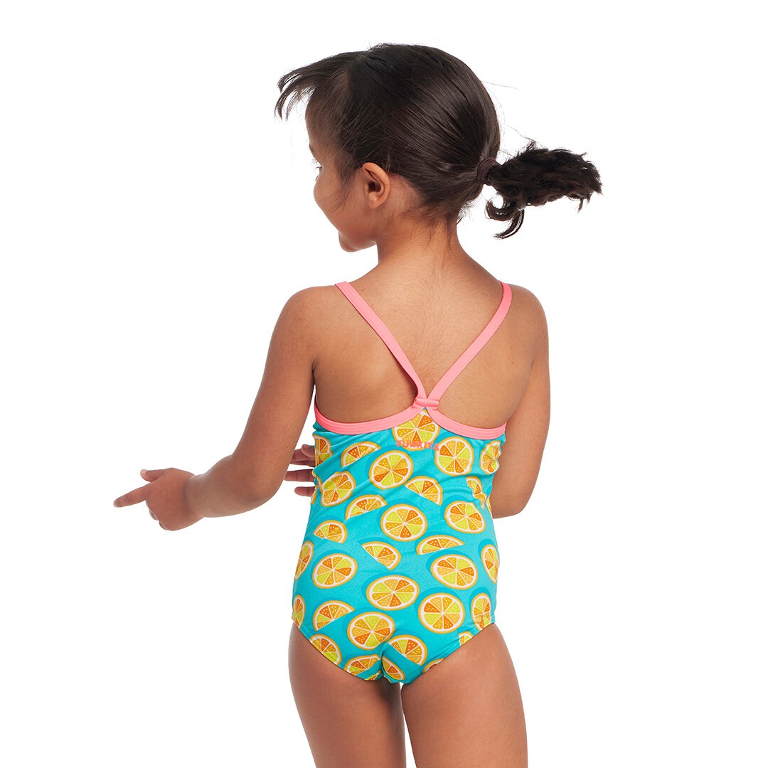 Lime Splice Toddler Girl's Printed One Piece