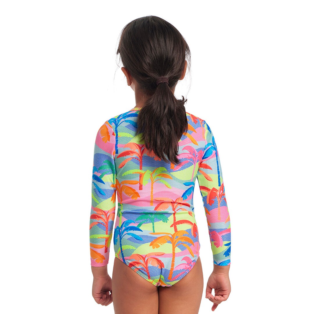Poka Palm Toddler Girl's Sun Cover One Piece