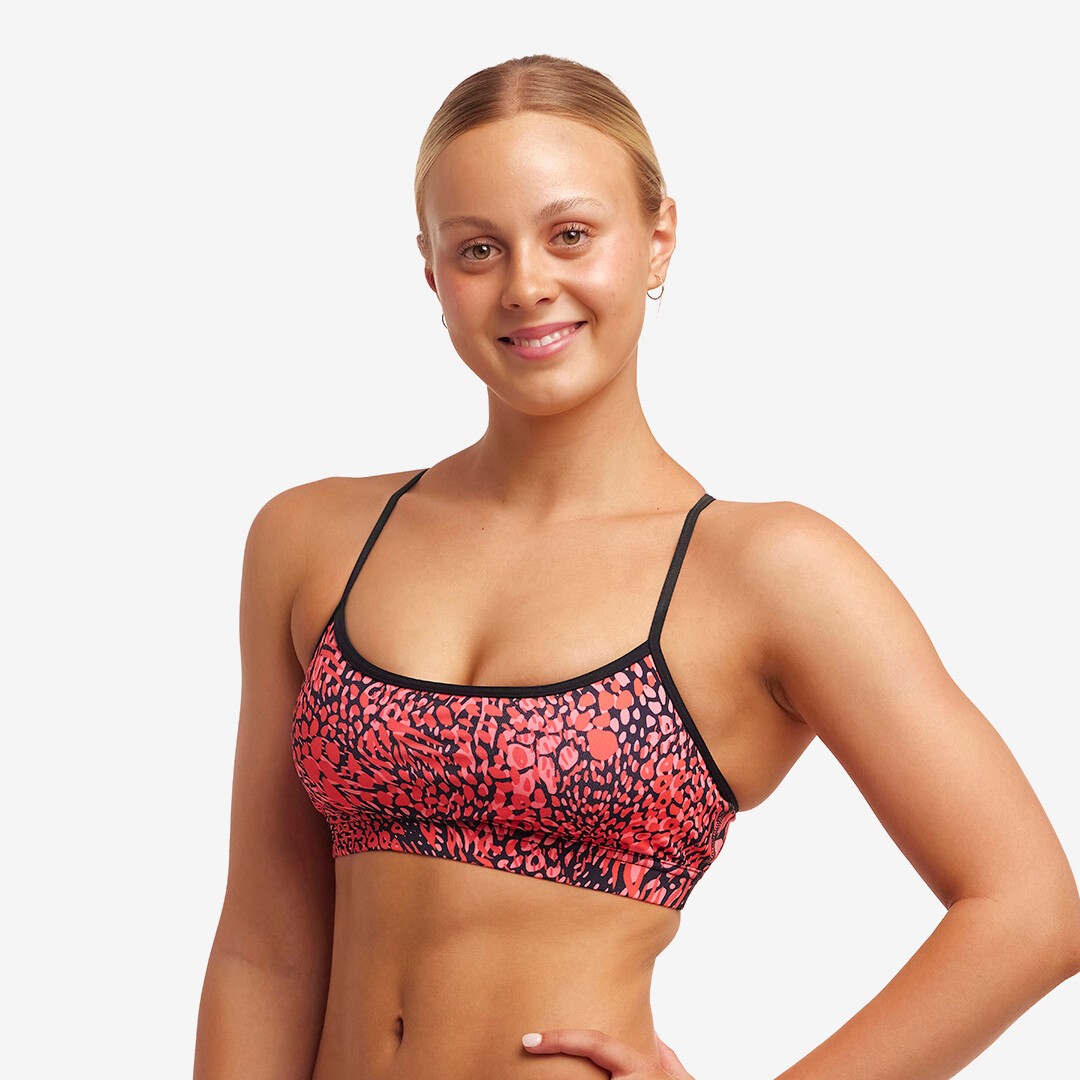 Funkita Swim Crop Bikini Top Spot Lots Ladies Swimwear