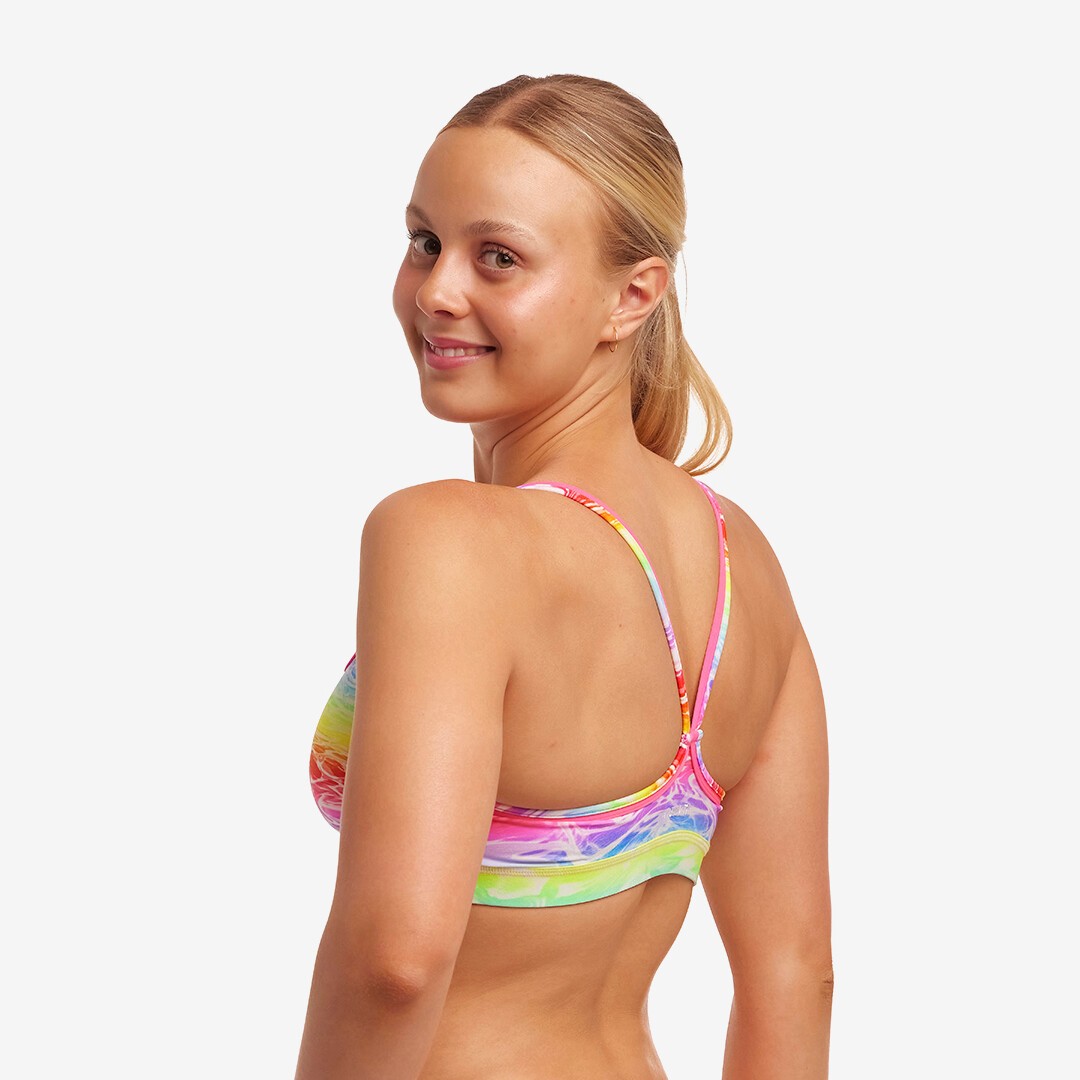 Funkita Sports Swim Bikini Top Lake Acid Ladies Swimwear