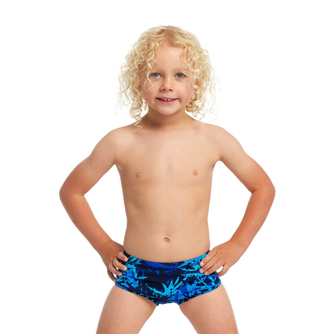 Funky Trunks Printed Swim Trunks Seal Team Toddler Boys Swimwear