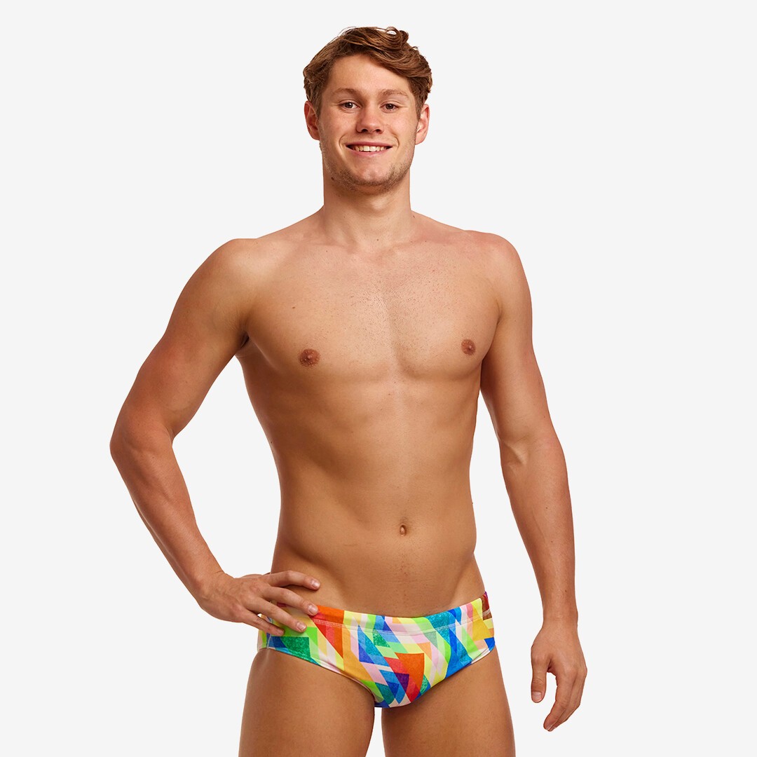 Funky Trunks Classic Swim Briefs Hazy Daze Mens Swimwear