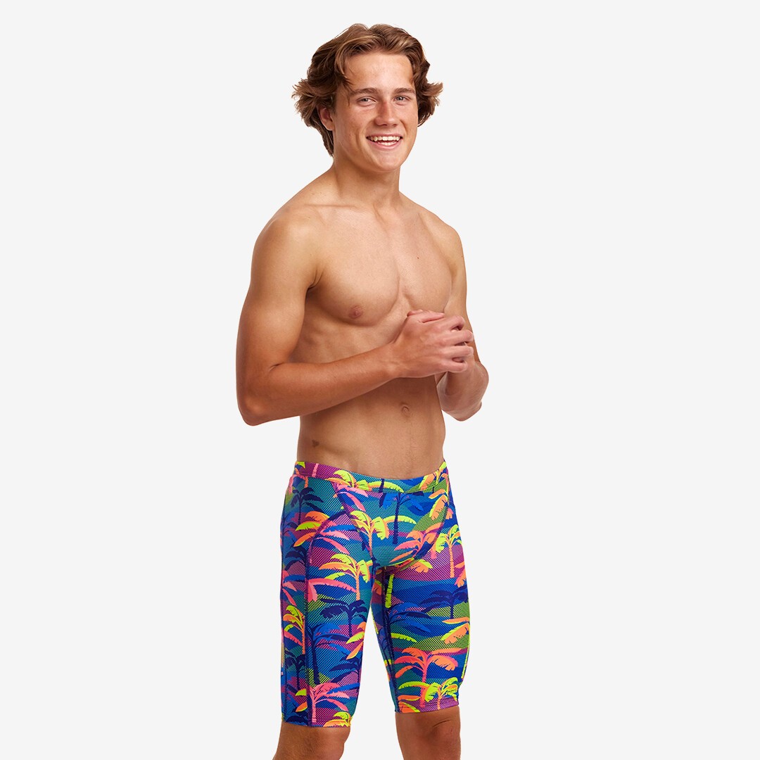 Funky Trunks Training Swim Jammers Palm A Lot Boys Swimwear