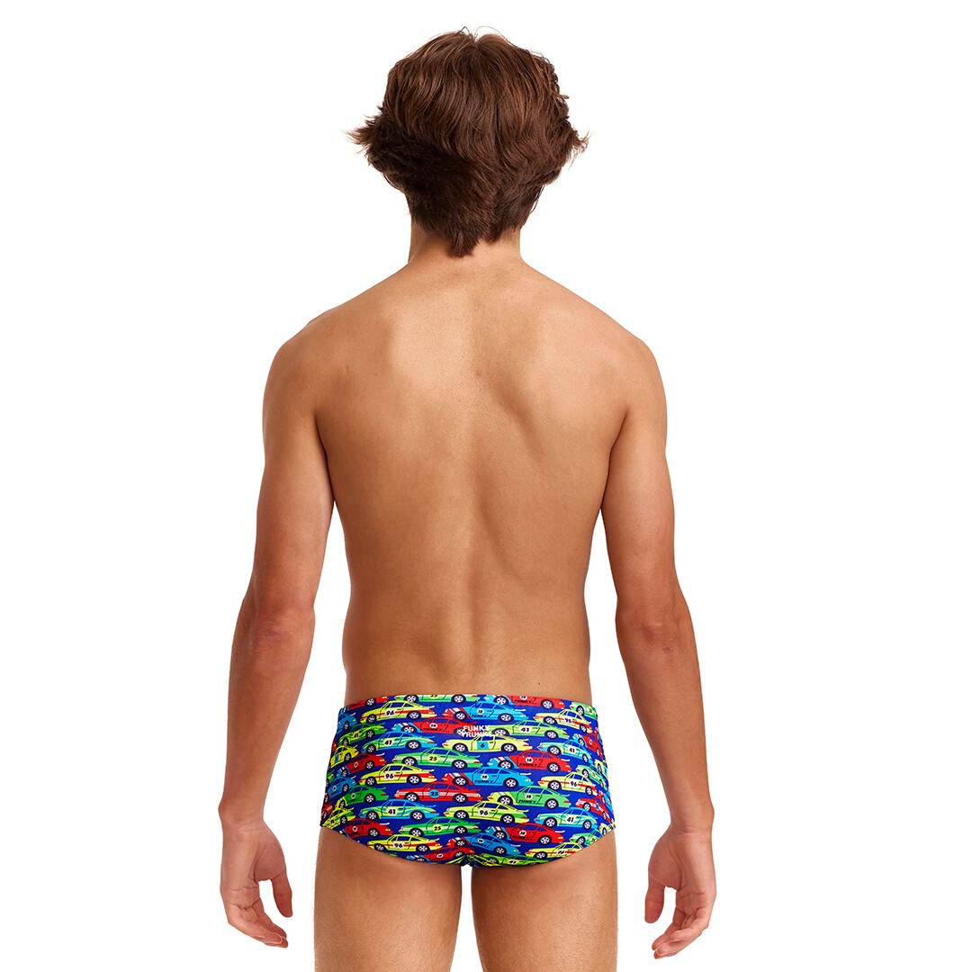 Car Stacker Boy's Sidewinder Trunks