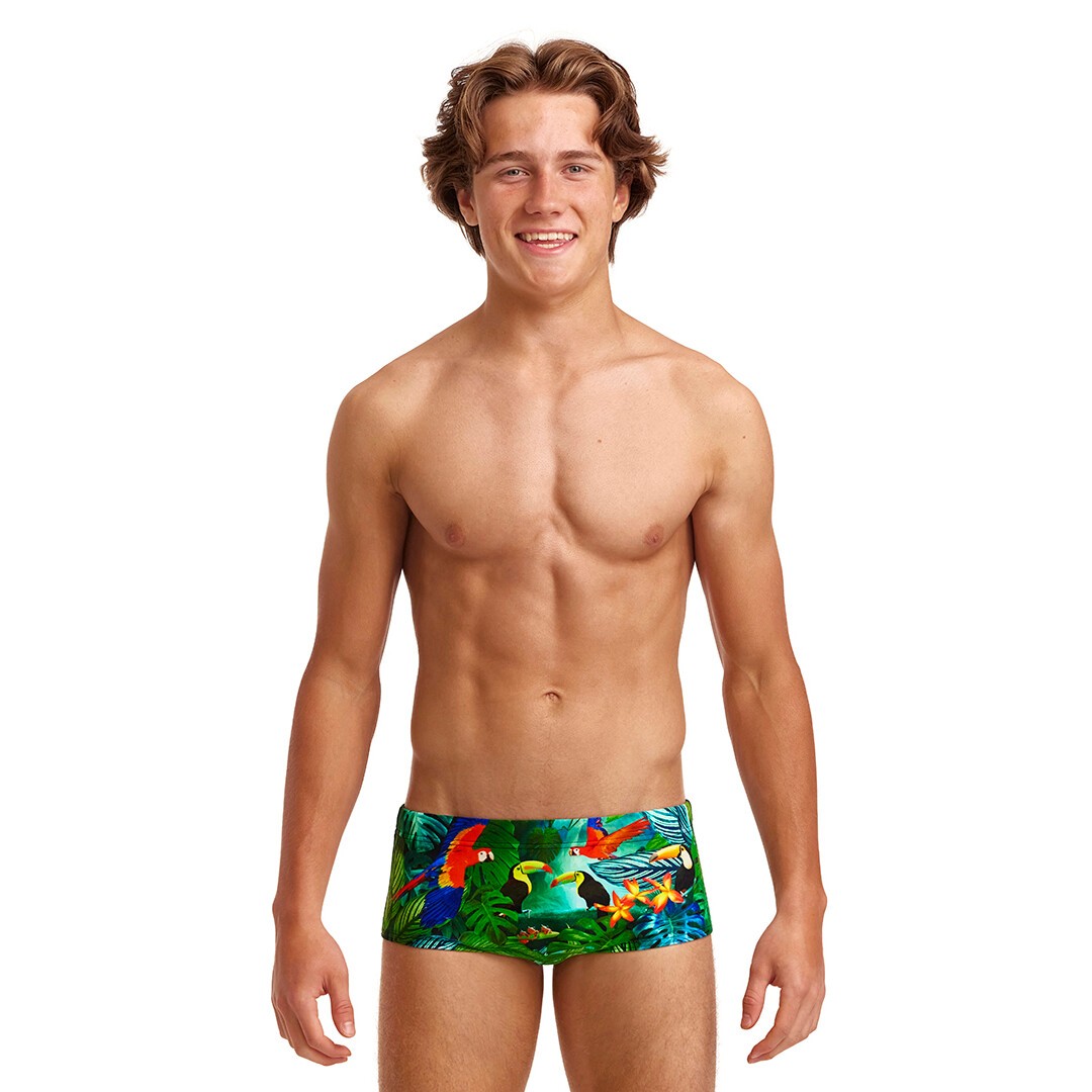 Funky Trunks Sidewinder Swim Trunks Lost Forest Boys Swimwear