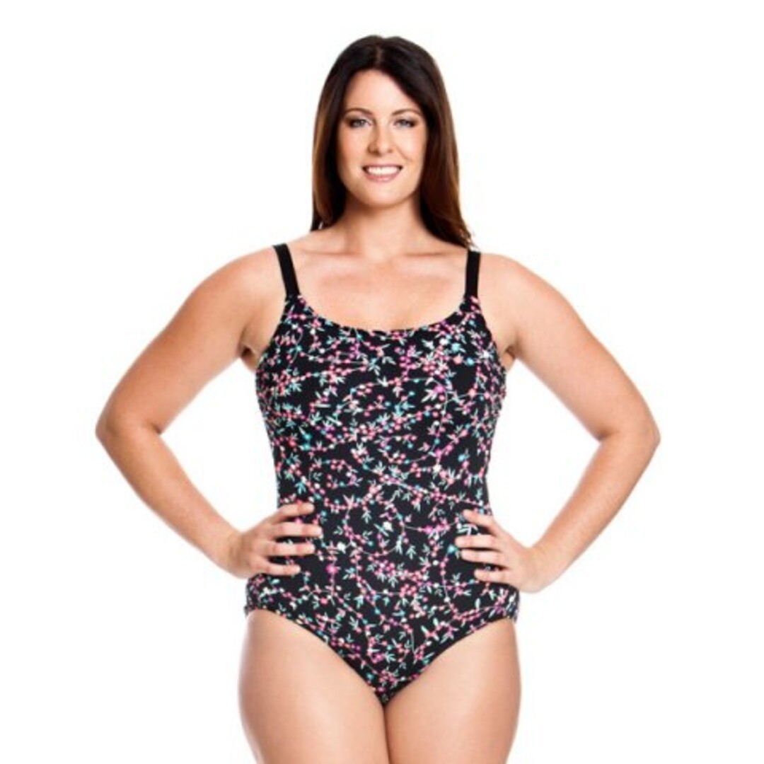 Midnight Daisy Ladies Scoop Neck Tankini