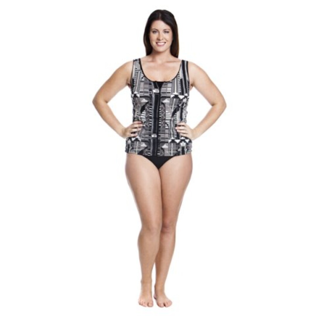 Empire Night Ladies Zip Front Tankini
