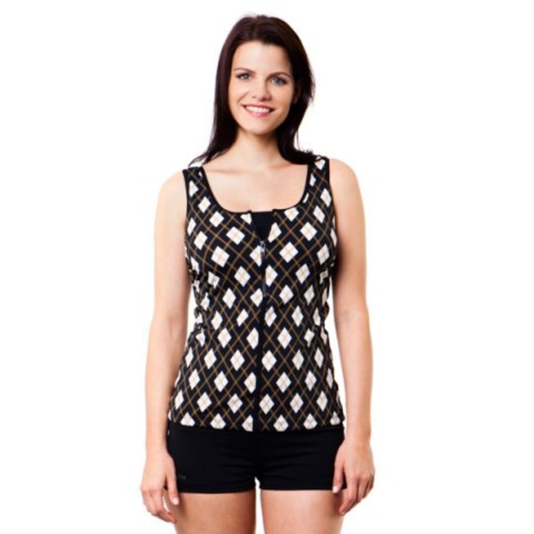 Royal Ascot Ladies Zip Front Tankini