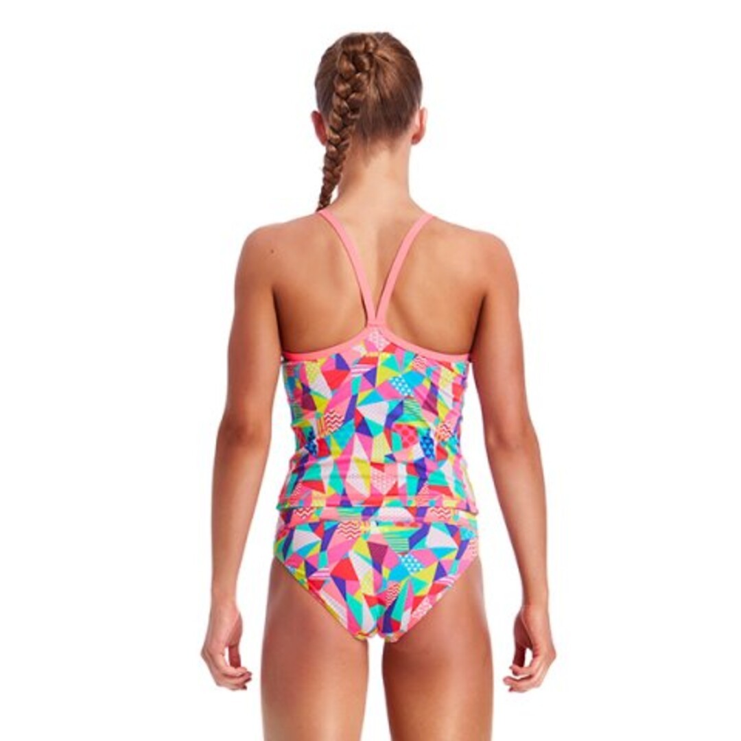 Pastel Patch Girl's Tankini & Brief Two Piece
