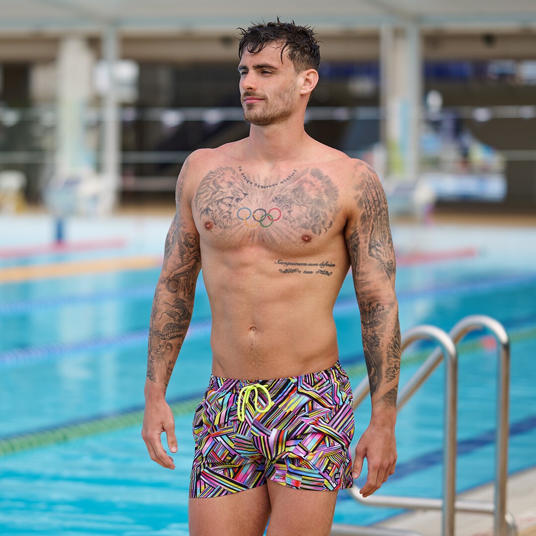 Funky Trunks Shorty Shorts Beach Short Strip Straps | Mens