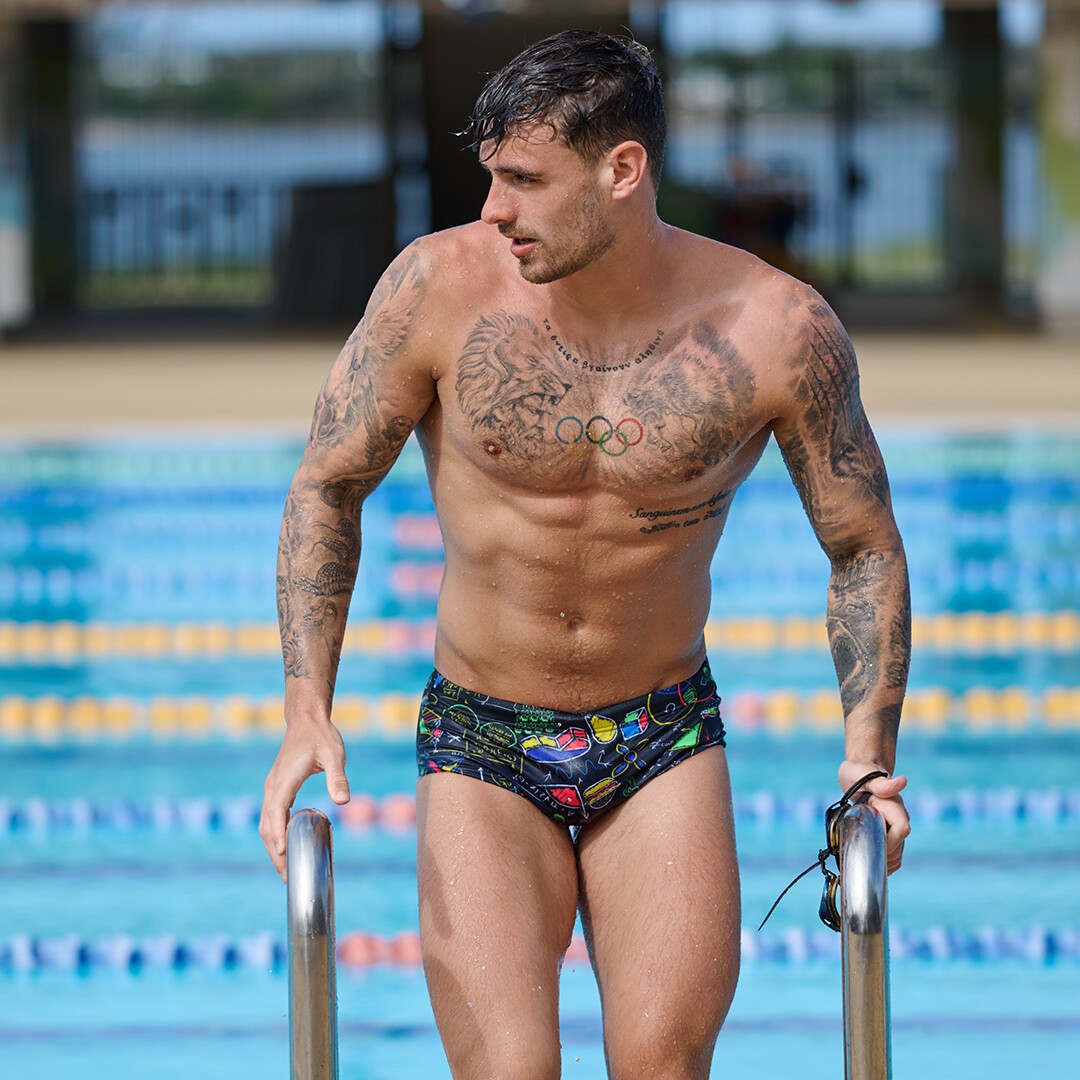 Nerdy swim trunks outlet