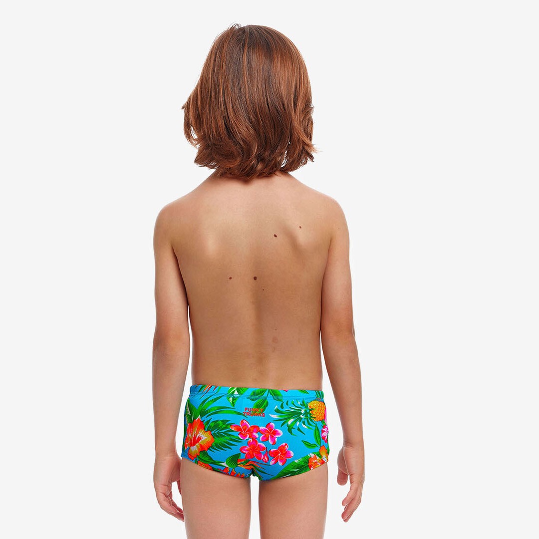 Funky Trunks Printed Swim Trunks Blue Hawaii Toddler Boys Swimwear