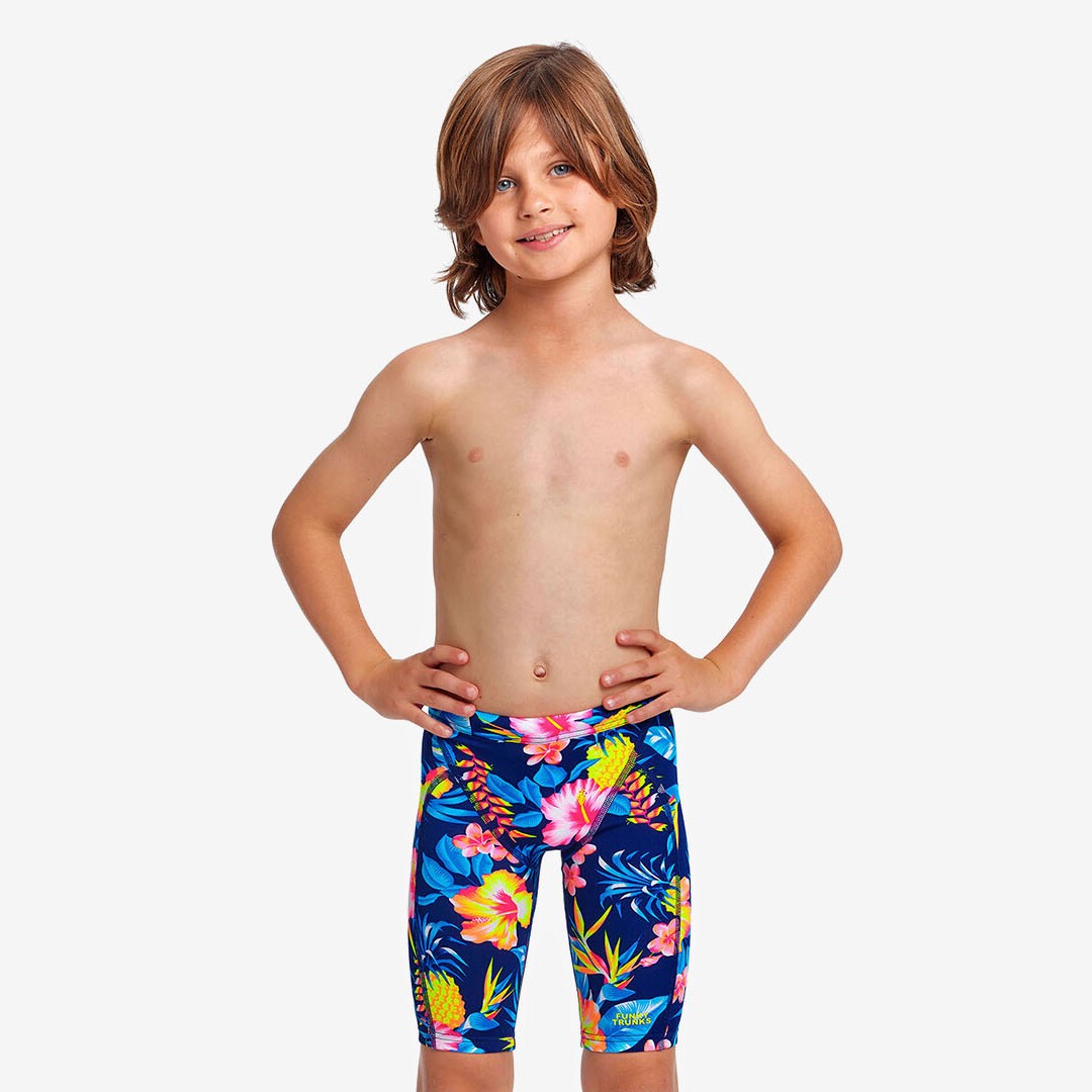 Funky Trunks Miniman Swim Jammers In Bloom Toddler Boys Swimwear
