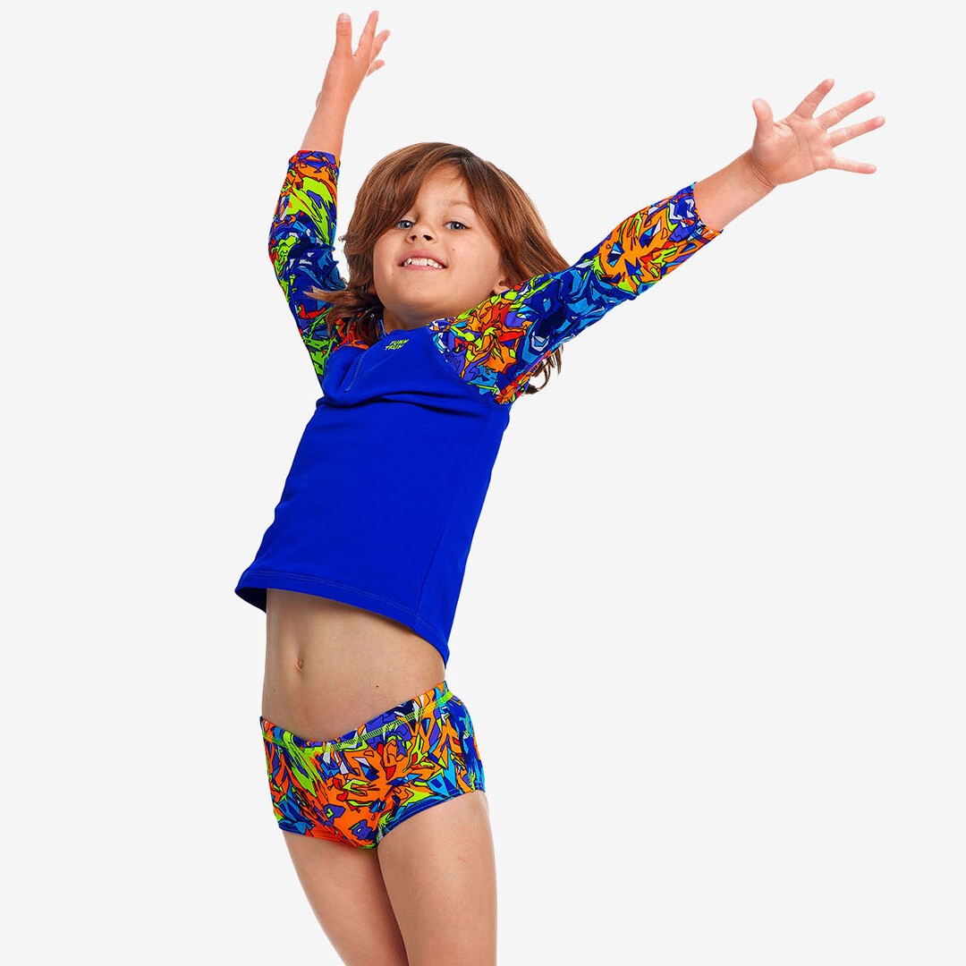 Mixed Mess Toddler Boy's Zippy Rash Vest