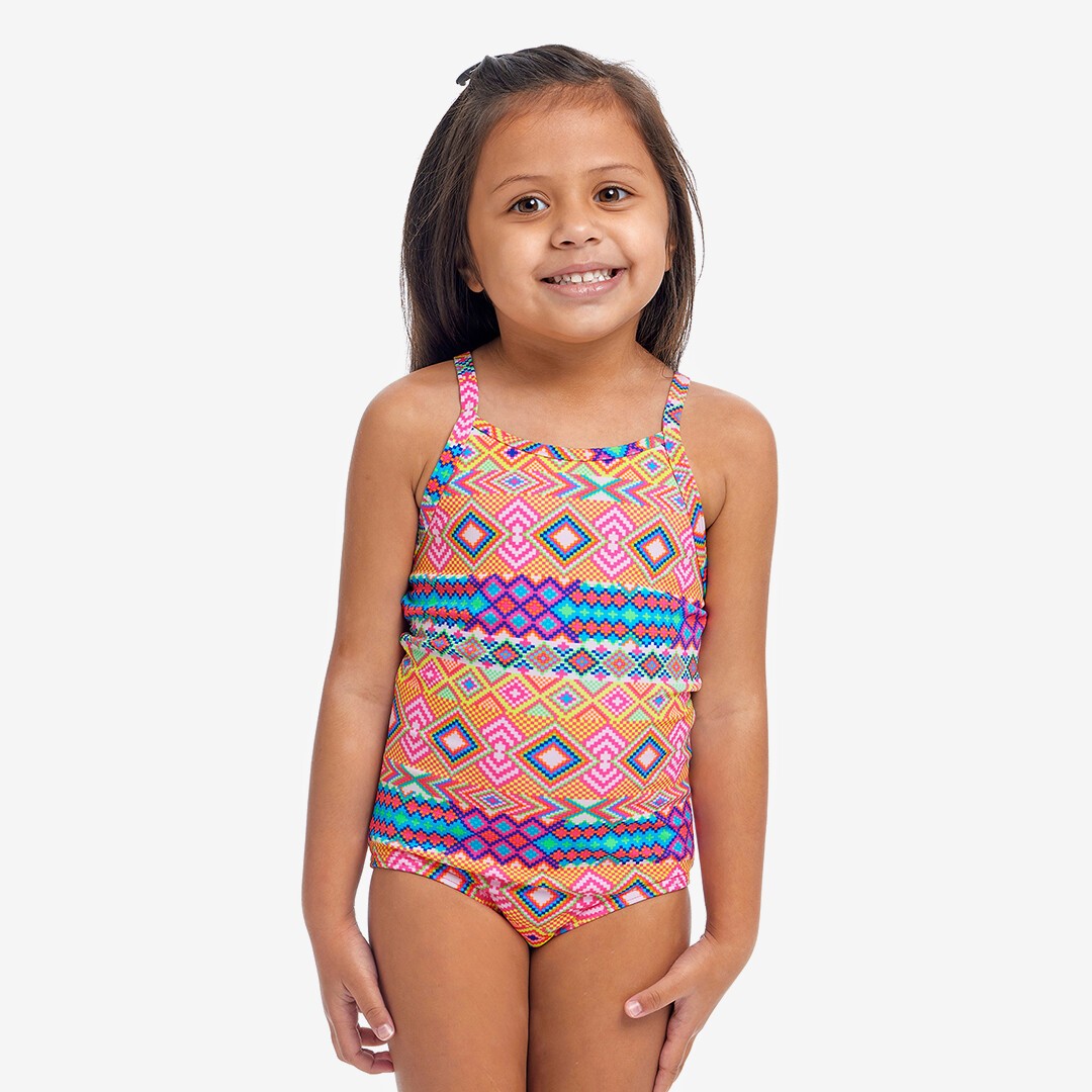 Devil In Detail Toddler Girl's Printed One Piece