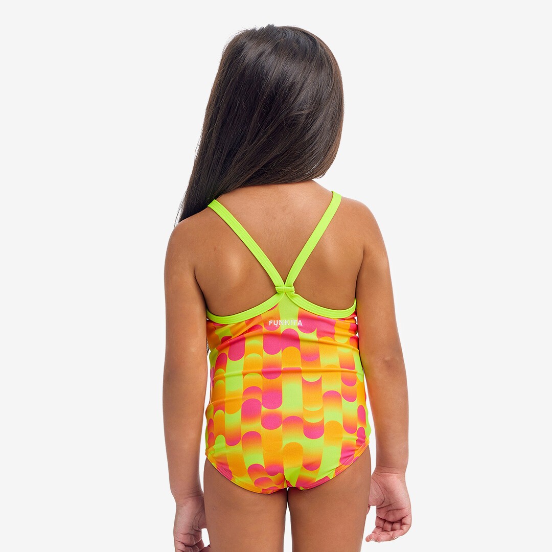 Little Dotty Toddler Girl's Printed One Piece
