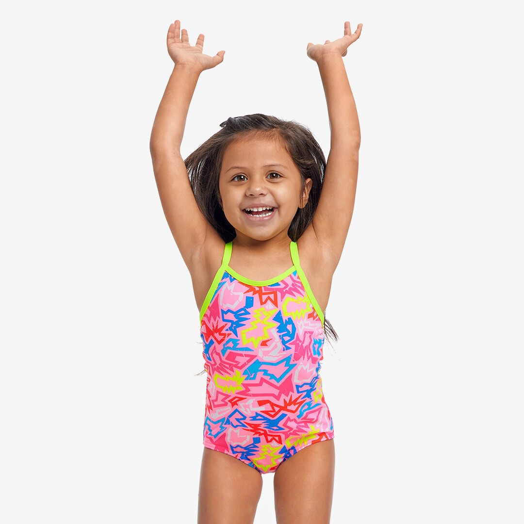 Rock Star Toddler Girl's Printed One Piece