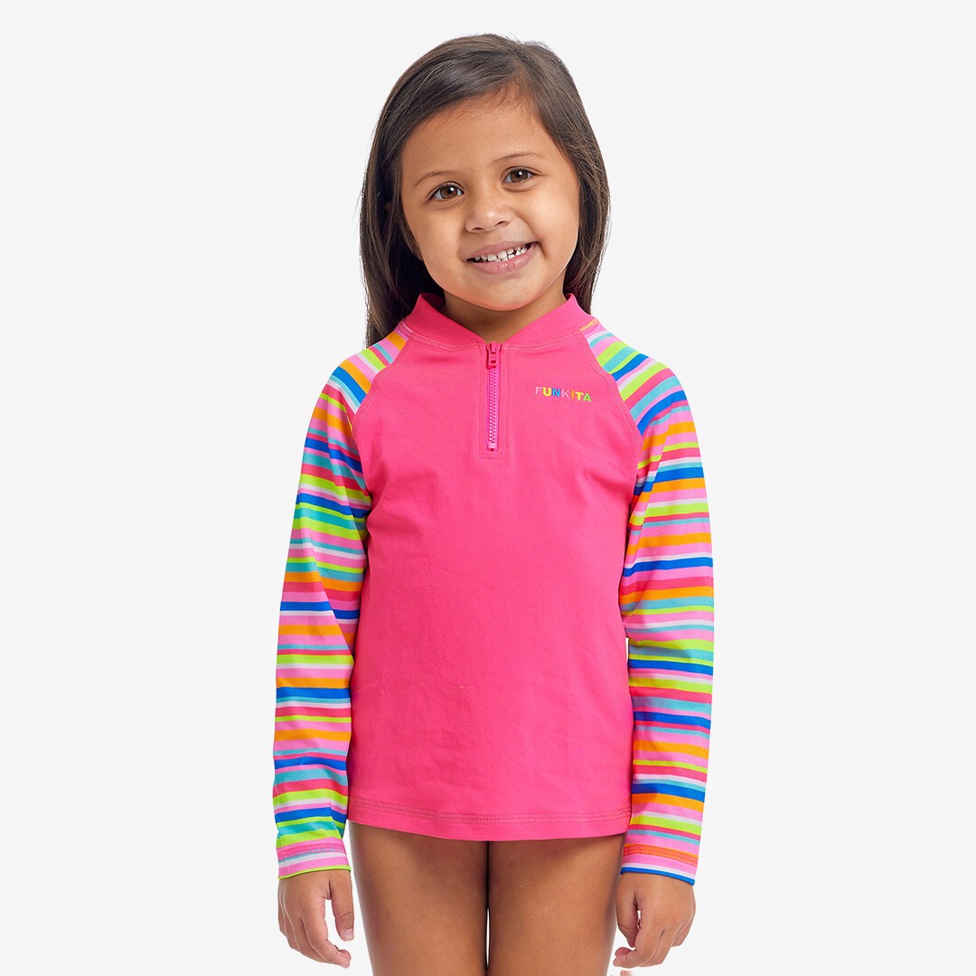 Join The Line Toddler Girl's Zippy Rash Vest