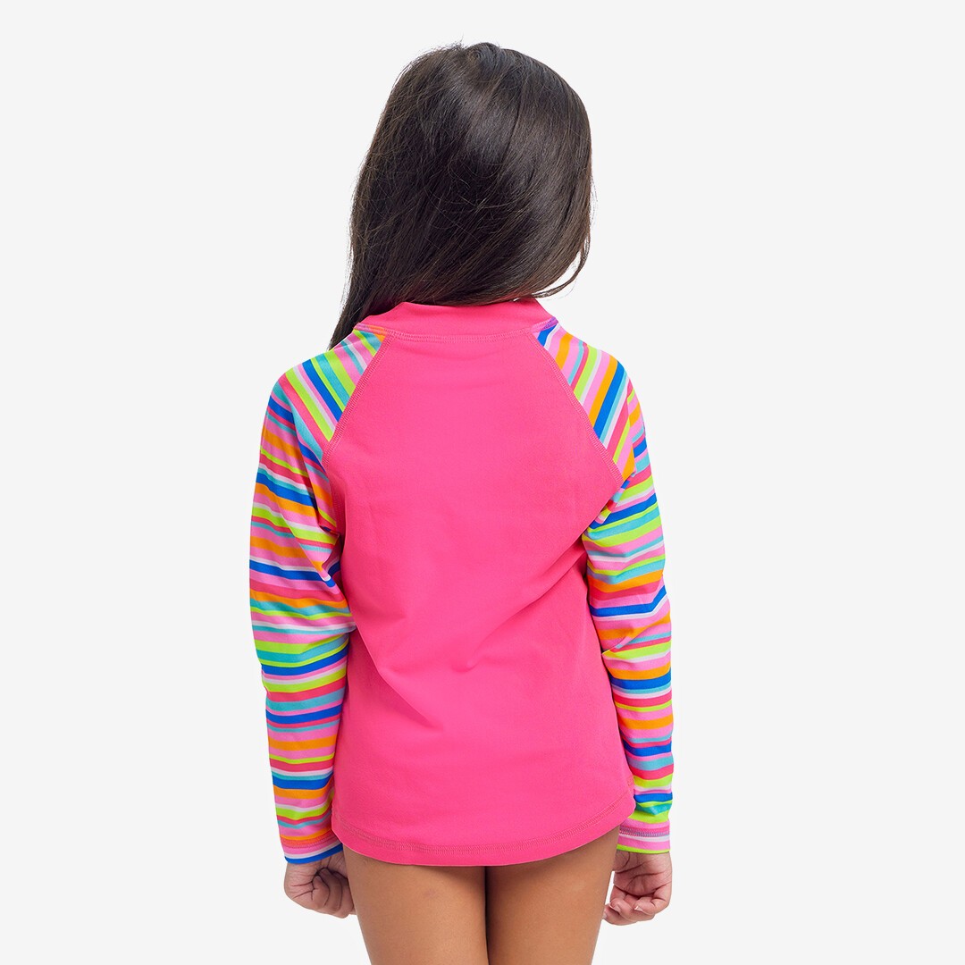 【早い者勝ち】fofofofa APEROSUIT / sunsetpink UPF50+ Sustainable Crop Long Sleeve Rash Set, Blooming