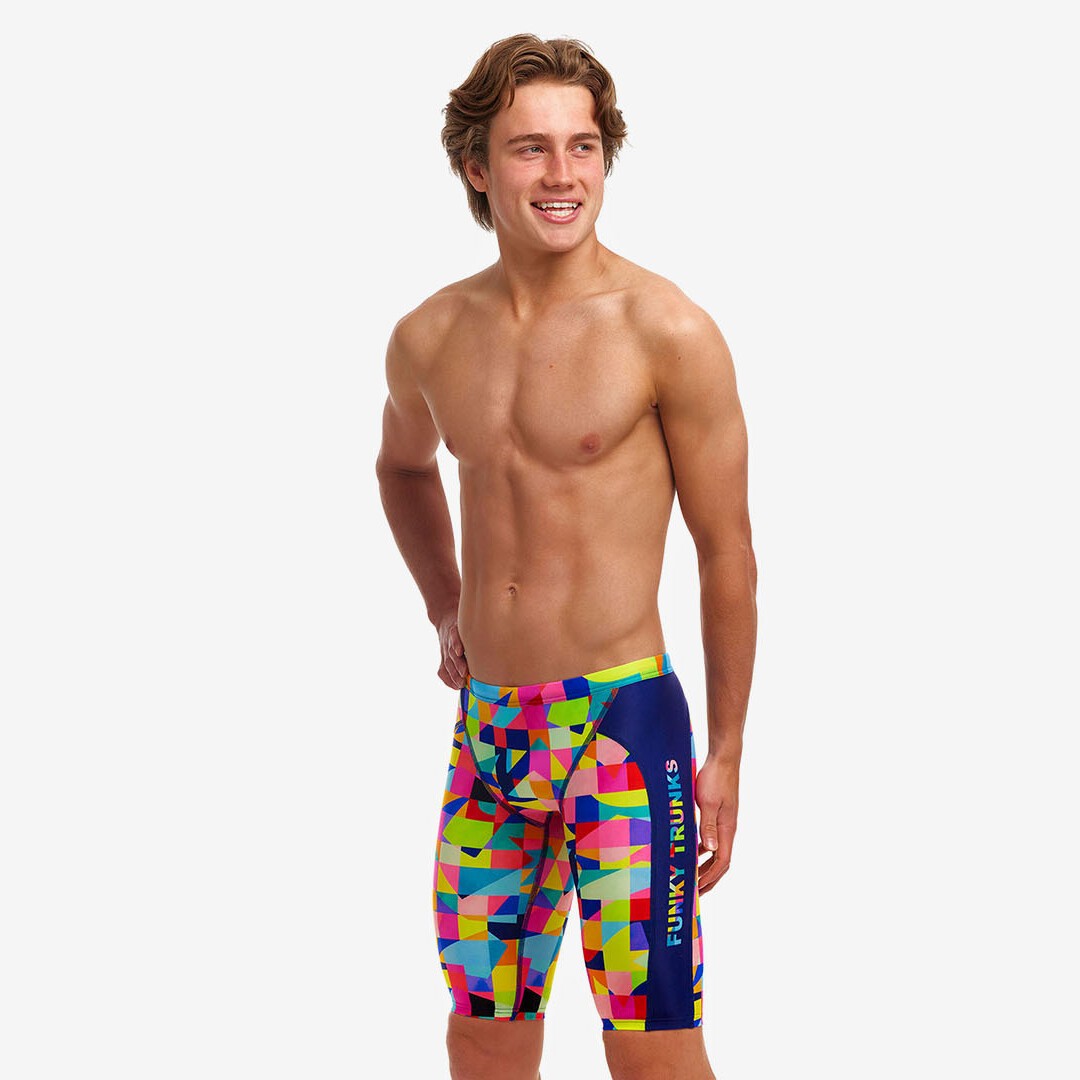 Funky Trunks Training Swim Jammers On The Grid | Boys Swimwear