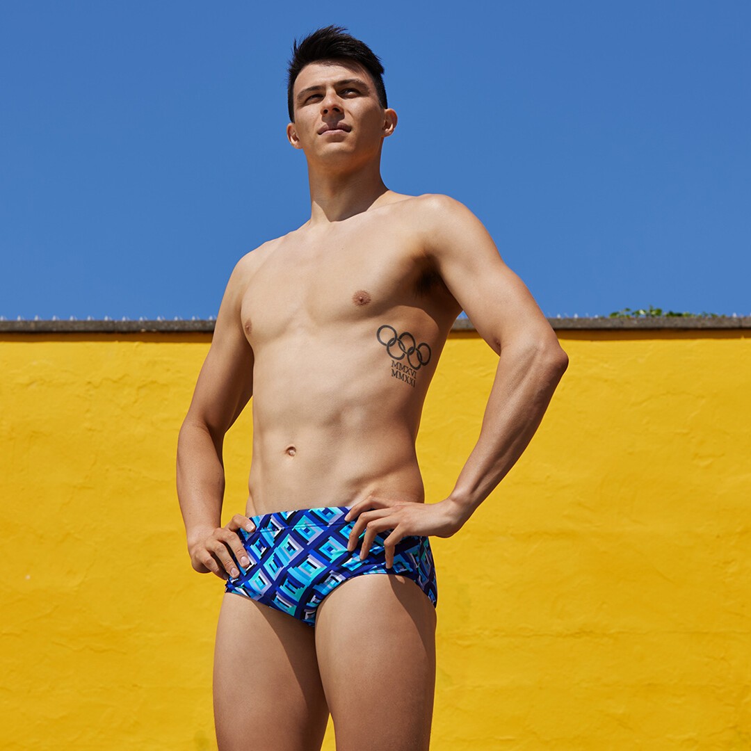 Yellow swim trunks mens swimwear cheap