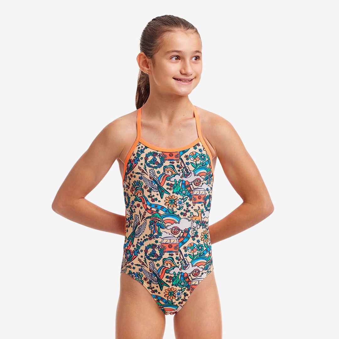 Funkita Twisted One Piece Free Love Girls Swimwear
