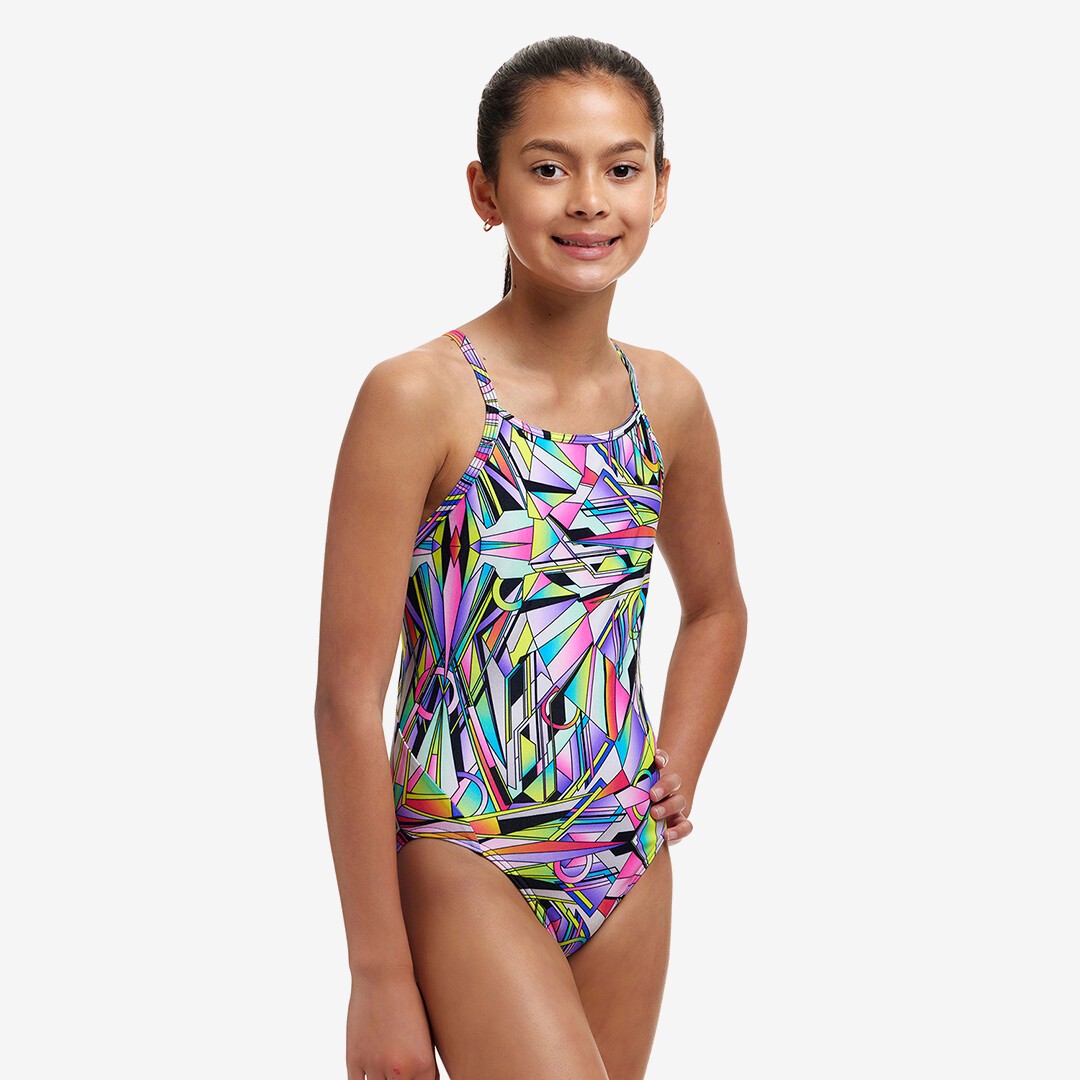 Scissor Kick Girl's Diamond Back One Piece