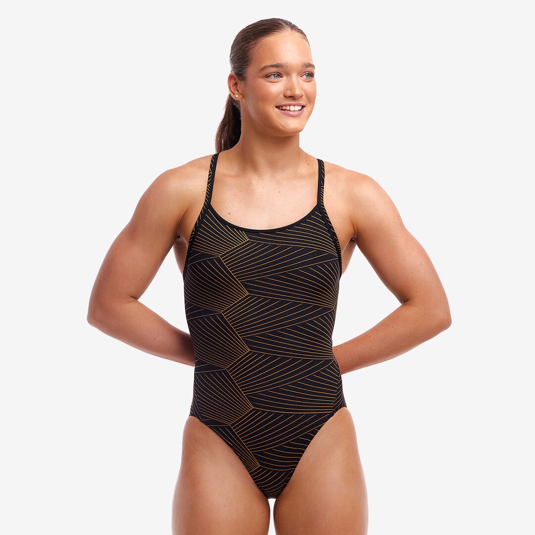 Gold monokini swimwear clearance
