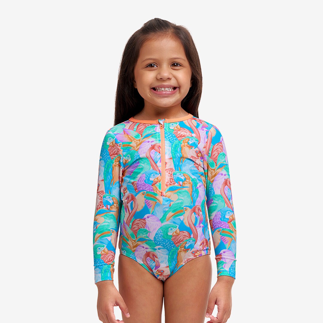 Birdsville Toddler Girl's Sun Cover One Piece