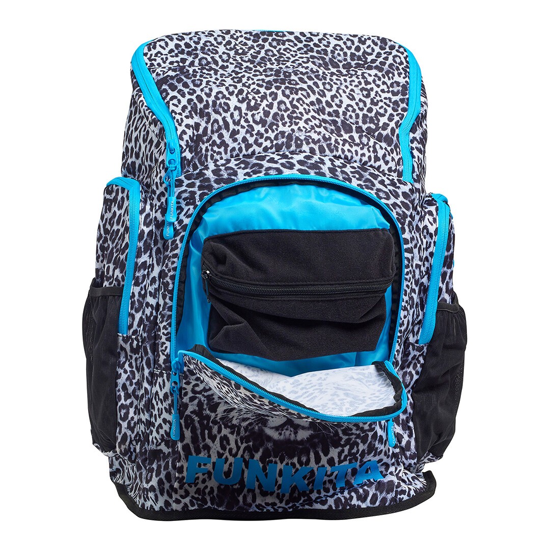 Blue and white backpack hotsell