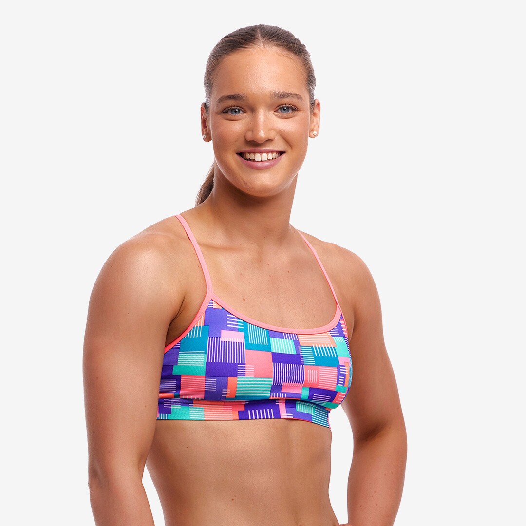Giga Bit Ladies Swim Crop Top