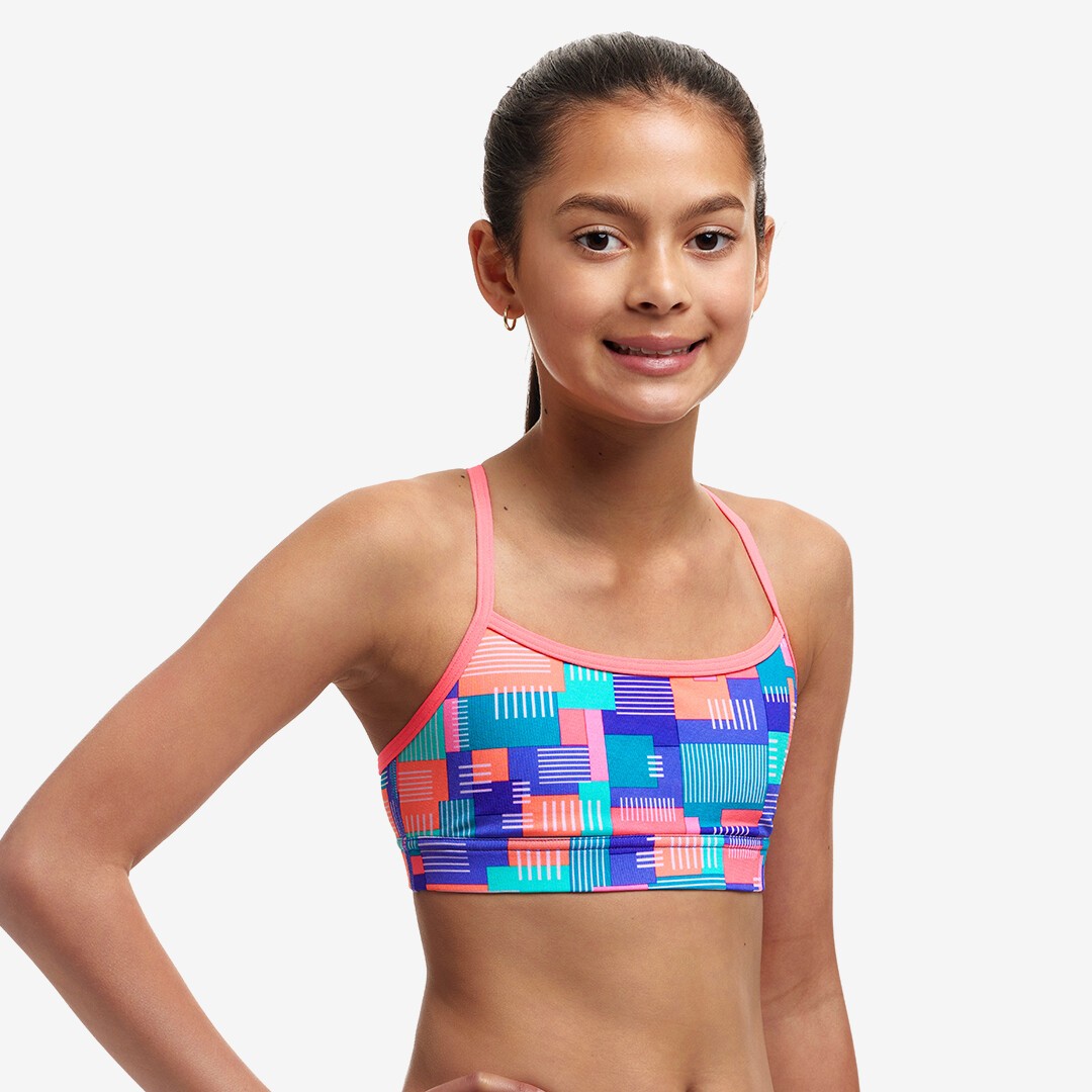 Giga Bit Girl's Swim Crop Top